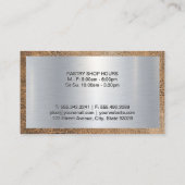 Executive Chef | Silver Metallic | Ledergrens Visitekaartje (Achterkant)