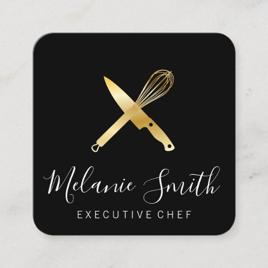 Executive Chef Vierkante Visitekaartje (Voorkant)
