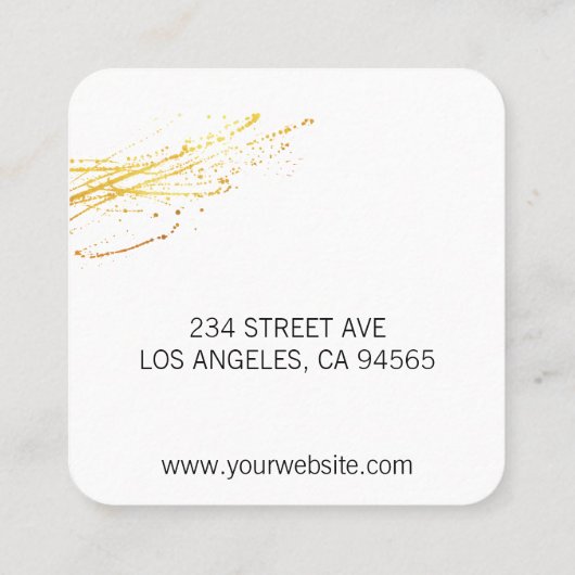 Executive Chef Vierkante Visitekaartje (Achterkant)