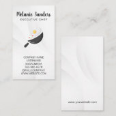 Executive Chef | Wok Pan en Egg Visitekaartje (Voorkant / Achterkant)