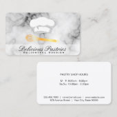 Executive Culinair Meester | Gouden Garde Marble Visitekaartje (Voorkant / Achterkant)