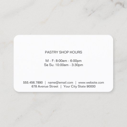 Executive Culinaire Master | Gouden Whisk Marmer Visitekaartje (Achterkant)