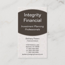 Executive Curves Visitekaartje, Espresso Visitekaartje