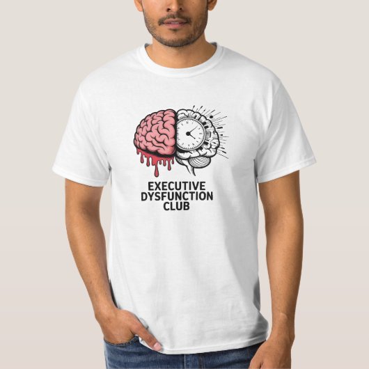 Executive Dysfunction Club Minimaal T-shirt (Voorkant)
