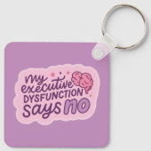 Executive Dysfunction Funny Quote Mug Sleutelhanger (Achterkant)