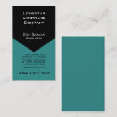 Executive Edge-Visitekaartje, Blauwgroen Visitekaartje (Voorkant / Achterkant)