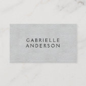 Executive Elegant Grey Leather Visitekaartje (Voorkant)