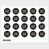 Executive Functie Grappig ADHD Vrouwen Kinder ASS Ronde Sticker (Vel)