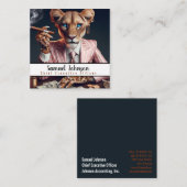 Executive Funny CEO Algemeen directeur Vierkante Visitekaartje (Voorkant / Achterkant)