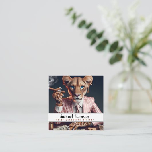 Executive Funny CEO Algemeen directeur Vierkante Visitekaartje (Staand voorkant)