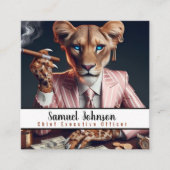 Executive Funny CEO Algemeen directeur Vierkante Visitekaartje (Voorkant)