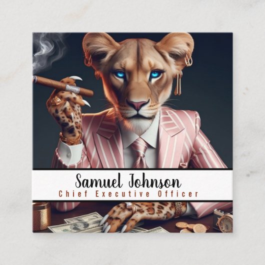 Executive Funny CEO Algemeen directeur Vierkante Visitekaartje (Voorkant)