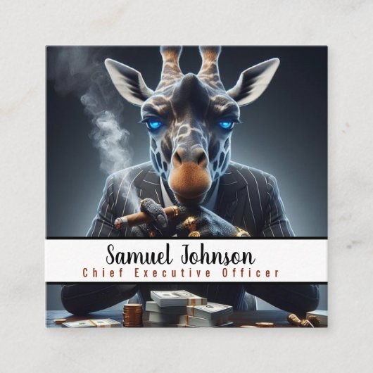 Executive Funny CEO Algemeen directeur Vierkante Visitekaartje (Voorkant)