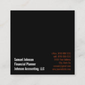 Executive Funny CEO Algemeen directeur Vierkante Visitekaartje (Achterkant)