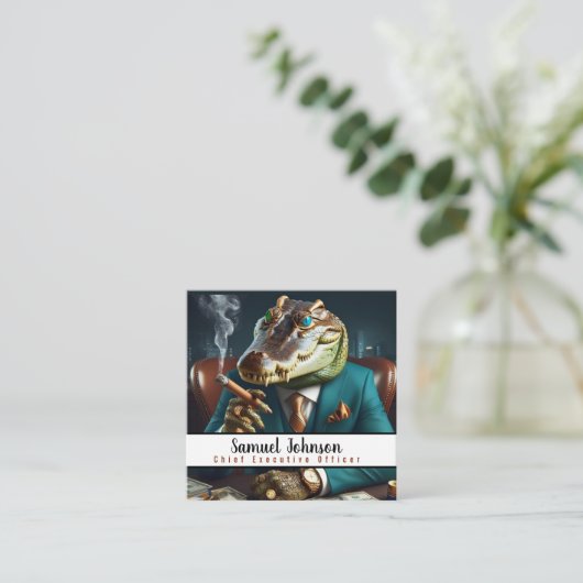 Executive Funny CEO Algemeen directeur Vierkante Visitekaartje (Staand voorkant)