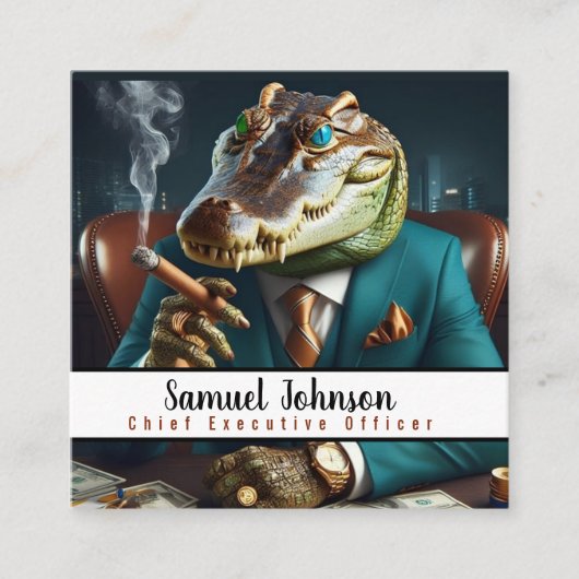 Executive Funny CEO Algemeen directeur Vierkante Visitekaartje (Voorkant)