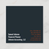 Executive Funny CEO Algemeen directeur Vierkante Visitekaartje (Achterkant)