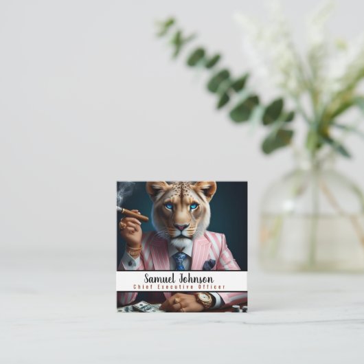 Executive Funny CEO Algemeen directeur Vierkante Visitekaartje (Staand voorkant)