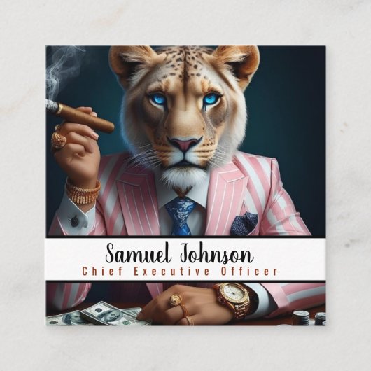 Executive Funny CEO Algemeen directeur Vierkante Visitekaartje (Voorkant)