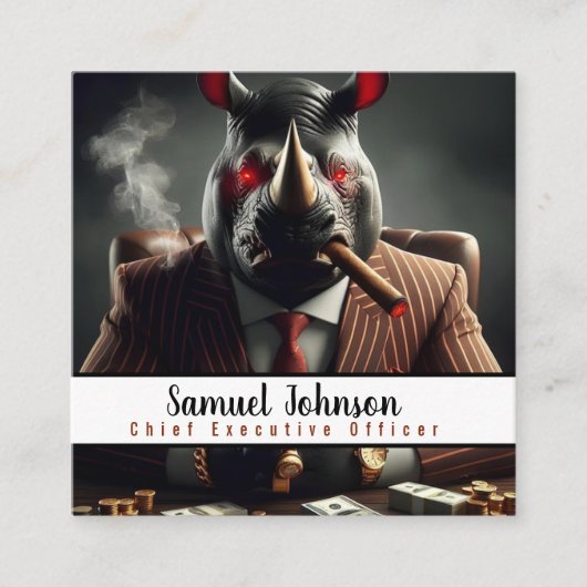 Executive Funny CEO Algemeen directeur Vierkante Visitekaartje (Voorkant)