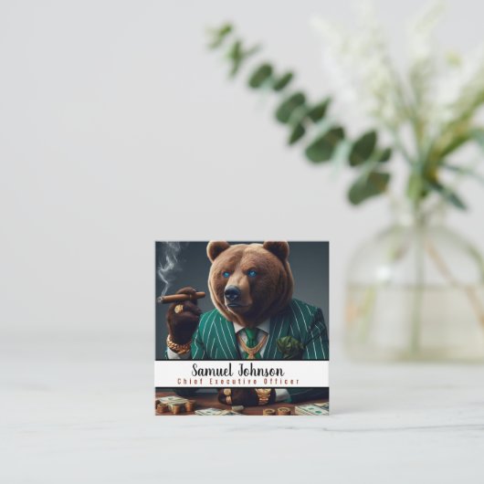 Executive Funny CEO Algemeen directeur Vierkante Visitekaartje (Staand voorkant)