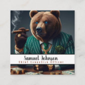 Executive Funny CEO Algemeen directeur Vierkante Visitekaartje (Voorkant)