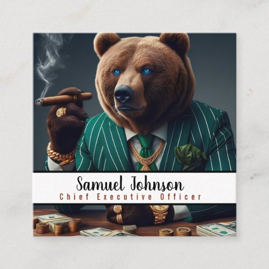 Executive Funny CEO Algemeen directeur Vierkante Visitekaartje (Voorkant)