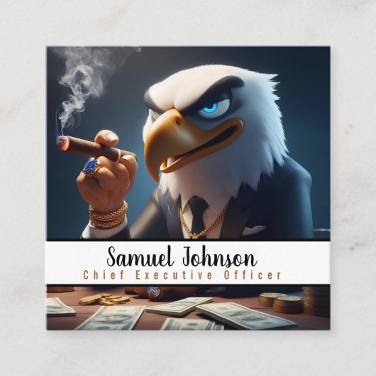 Executive Funny CEO Algemeen directeur Vierkante Visitekaartje (Voorkant)