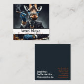 Executive Funny CEO Algemeen directeur Vierkante Visitekaartje (Voorkant / Achterkant)