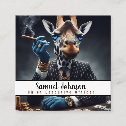 Executive Funny CEO Algemeen directeur Vierkante Visitekaartje (Voorkant)