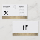 Executive Gold Chef Visitekaartje (Voorkant / Achterkant)