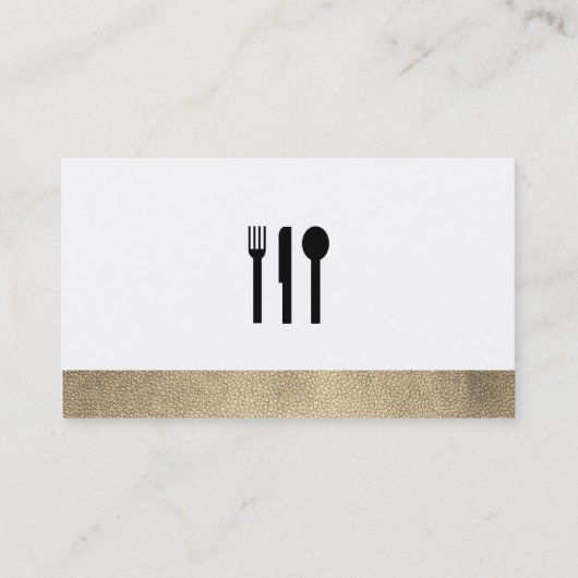 Executive Gold Chef Visitekaartje (Achterkant)