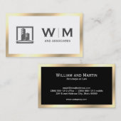 Executive Gold Classic Monogram | Ondernemingen Visitekaartje (Voorkant / Achterkant)