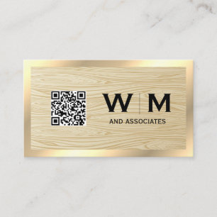 Executive Gold   Houtkorrels   QR-code Visitekaartje