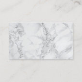 Executive Gray Marble Monogram Visitekaartje (Achterkant)