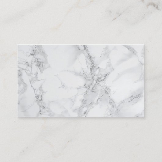 Executive Gray Marble Monogram Visitekaartje (Achterkant)