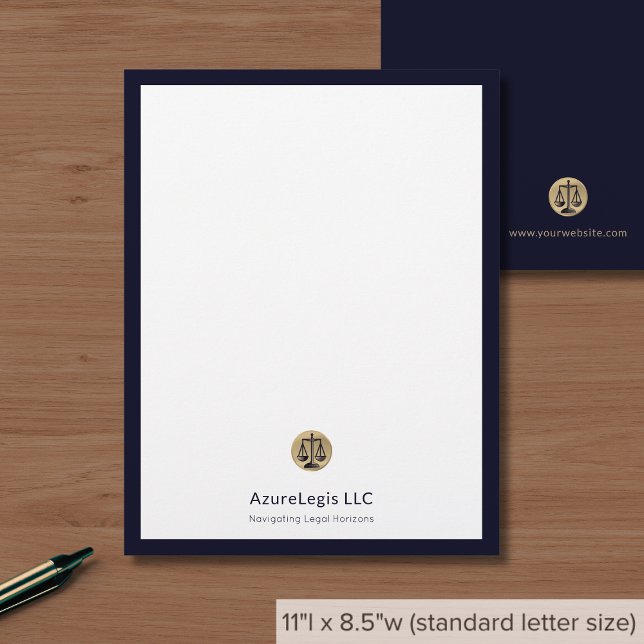 Executive Law Firm Letterhead met Justice Scales Briefhoofd (Creator heeft geüpload)
