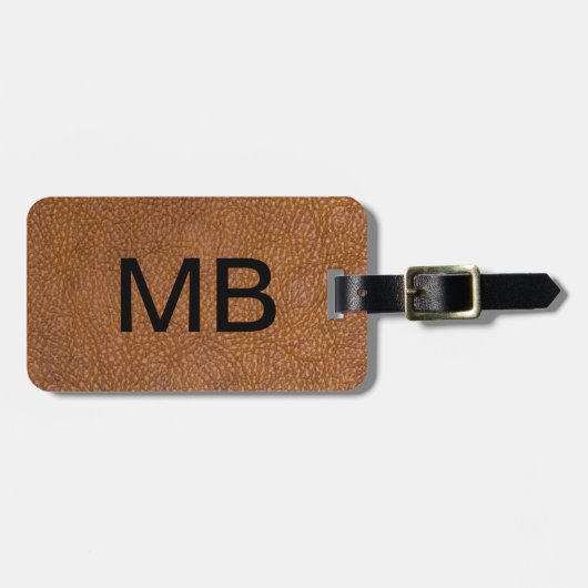 Executive Leather Kijk Bagagelabel (Voorkant horizontaal)