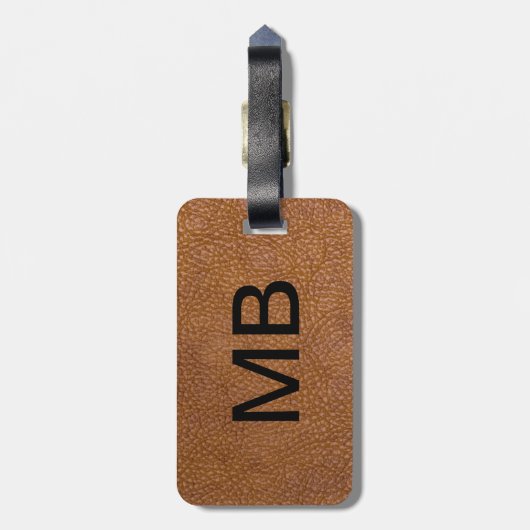 Executive Leather Kijk Bagagelabel (Achterkant verticaal)