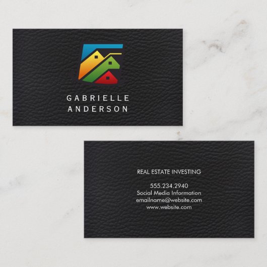 Executive Leather | Stadswoningen Visitekaartje (Voorkant / Achterkant)