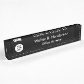 Executive Logo Desk Name Plaque Naambordje