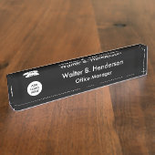 Executive Logo Desk Name Plaque Naambordje (Zijkant)