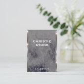 Executive Lux Trim | Zwarte marmer Visitekaartje (Staand voorkant)