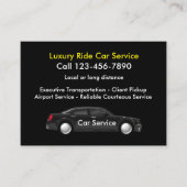 Executive luxe auto service visitekaartje (Voorkant)