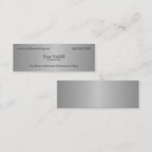 Executive Metallic Texture Print Mini Visitekaartje (Voorkant / Achterkant)