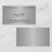 Executive Metallic Texture Print Visitekaartje (Voorkant / Achterkant)