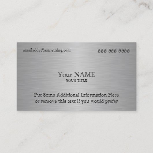 Executive Metallic Texture Print Visitekaartje (Voorkant)