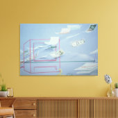 Executive Money Canvas Afdruk (Insitu (Woonkamer))
