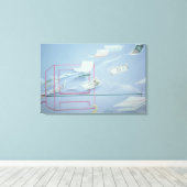 Executive Money Canvas Afdruk (Insitu (Houten vloer))