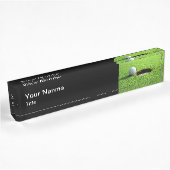 Executive Monogram Golf Gift Desk Naam Bord Naambordje